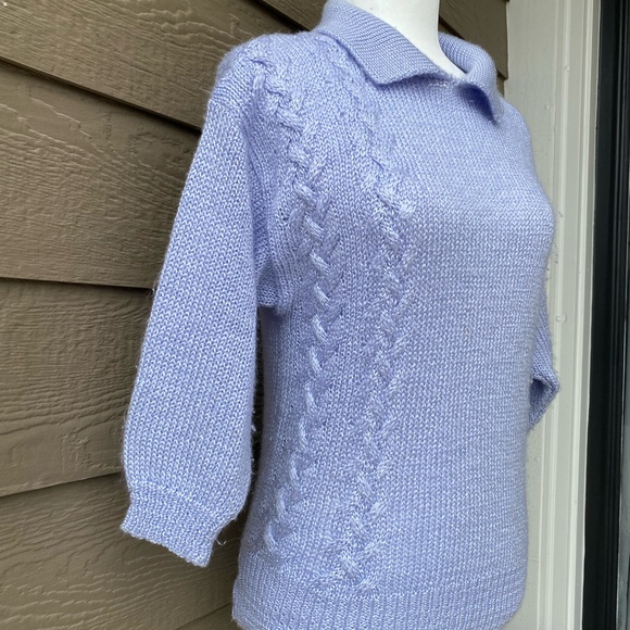 Alison J vintage womens knit sweater lavender - Picture 1 of 12